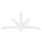 Ekena Millwork Alberta Architectural Grade PVC Gable Bracket, 96"W x 44"H x 4"D x 6"F, 11/12 Pitch GBP096X44X0406ALB00 - alternate 2